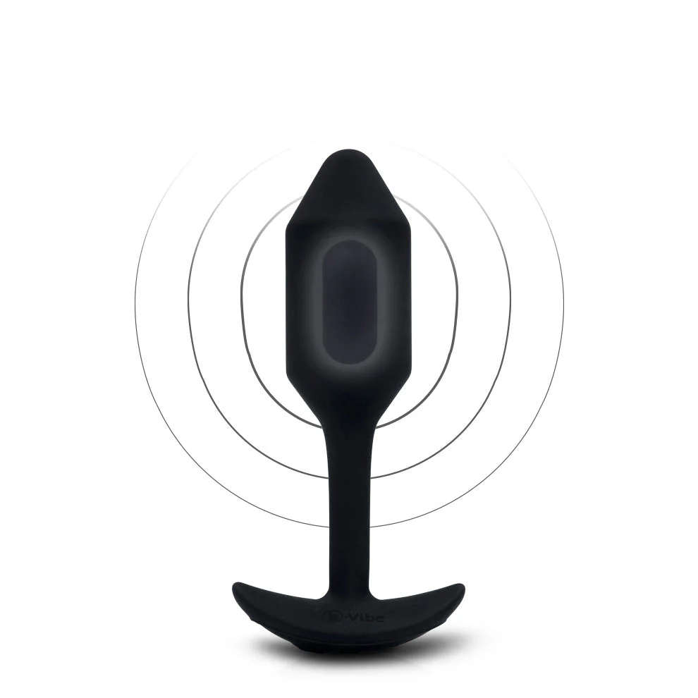 B-Vibe Vibrating Snug Plug 2 Black - Image 4