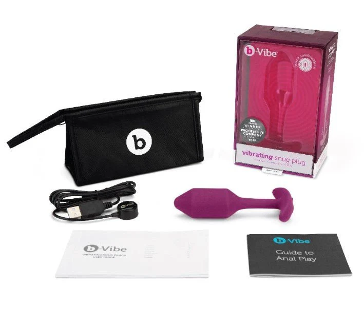B-Vibe Vibrating Snug Plug 2 - Rose - Image 3