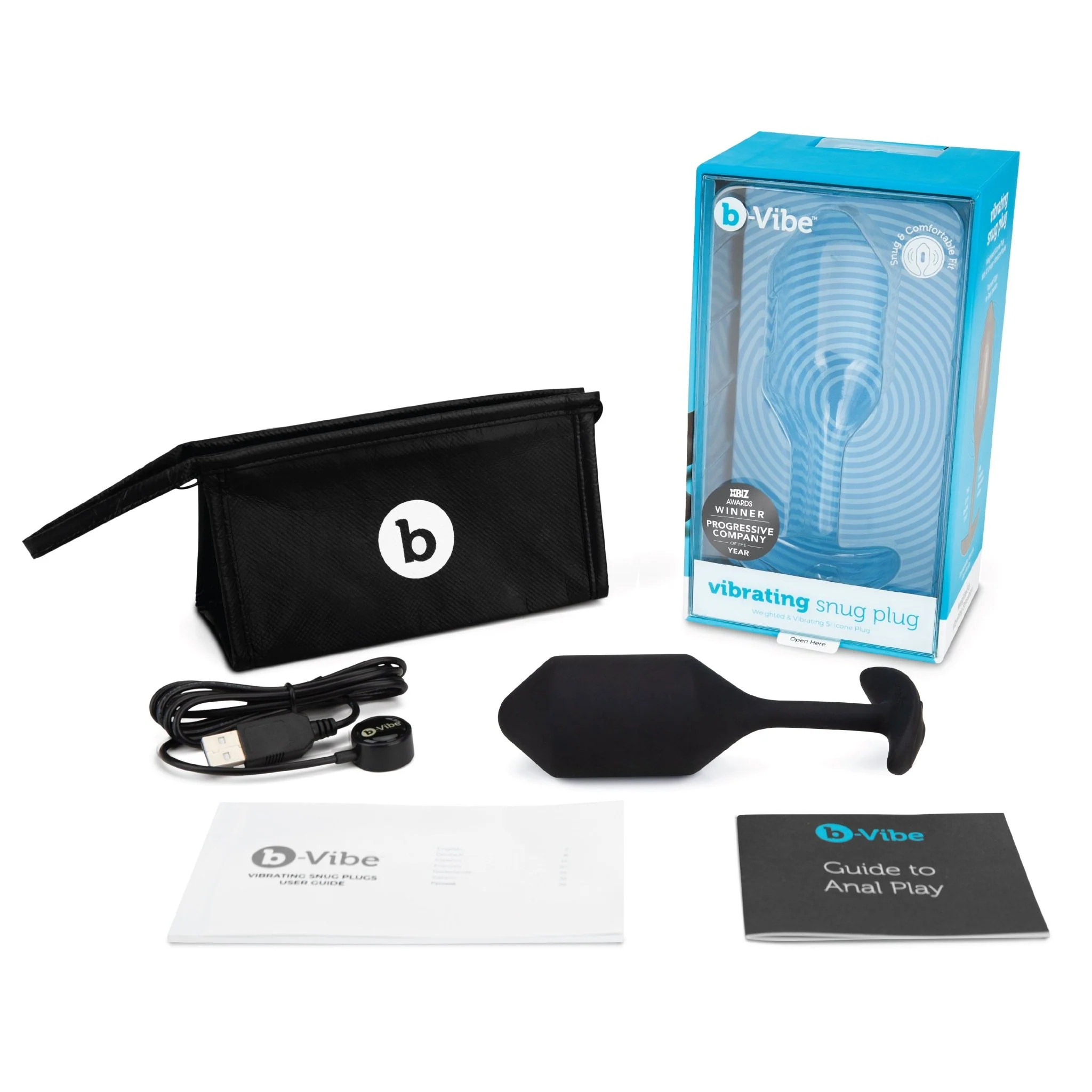 B-Vibe Vibrating Snug Plug Xl Black - Image 3