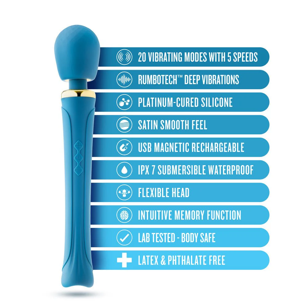 Blush Dianna Teal Wand Massager - Image 2