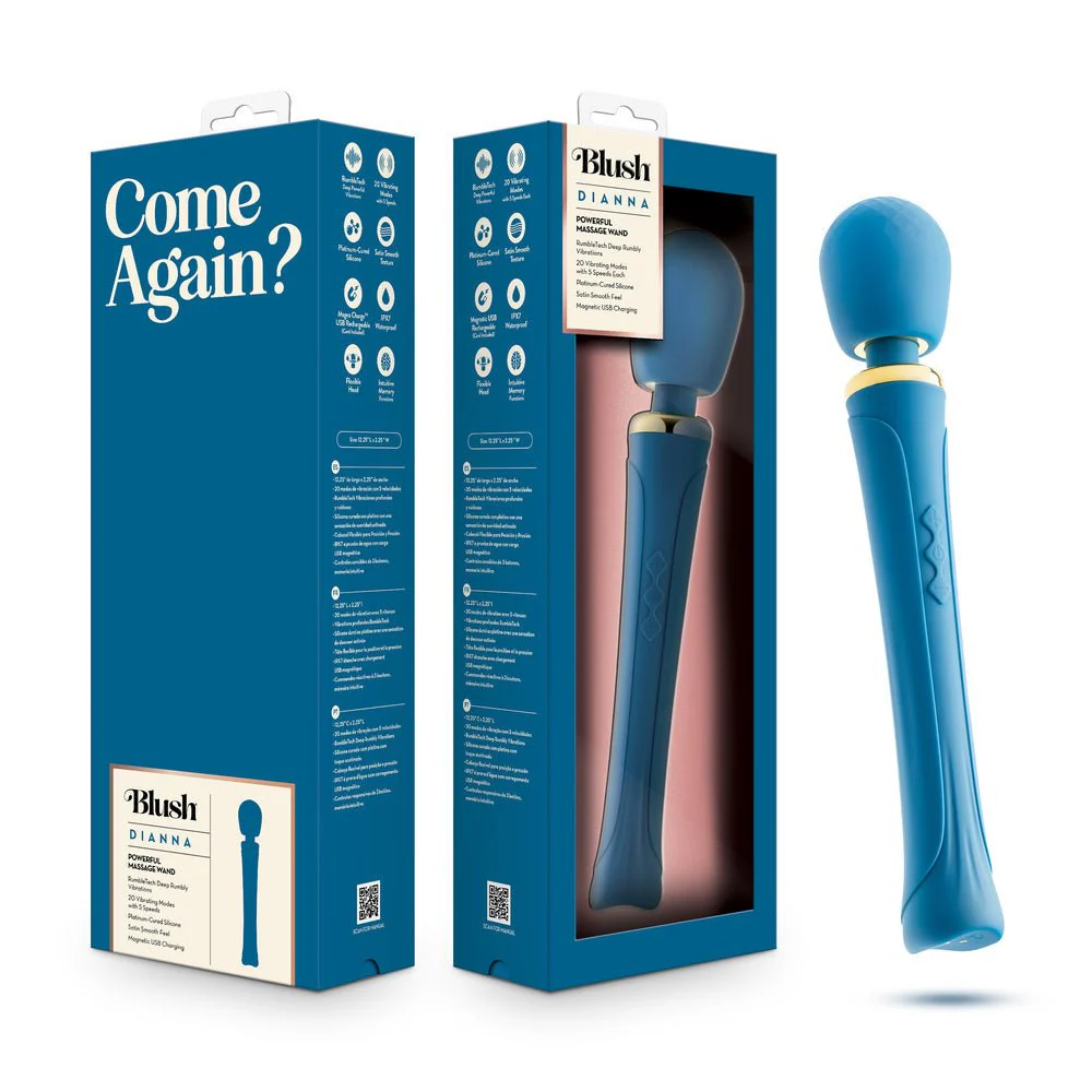 Blush Dianna Teal Wand Massager - Image 3