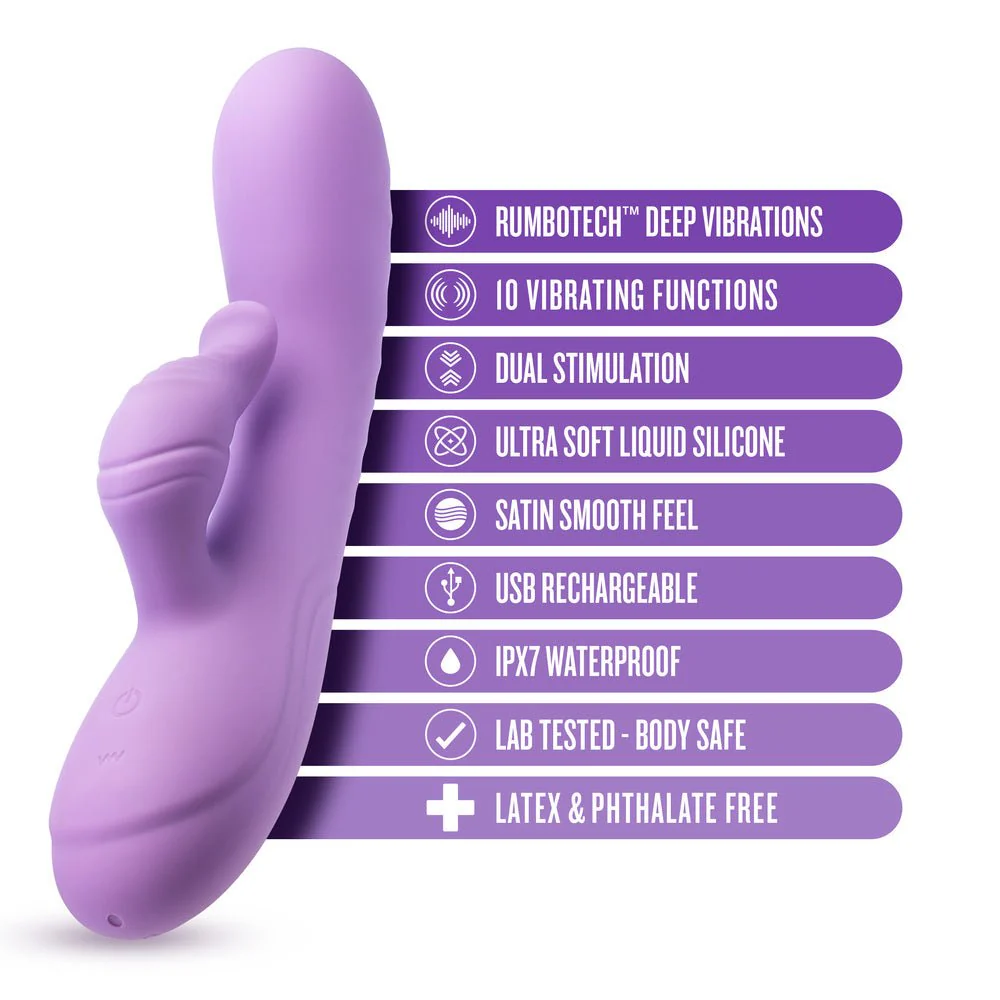 Blush Evelyn Purple Rabbit Vibrator - Image 2