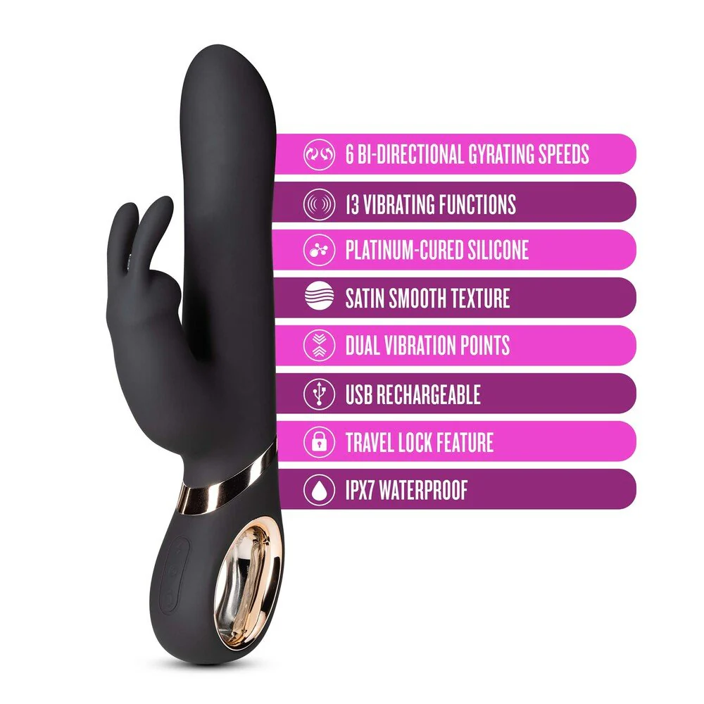 Blush Victoria Black Rabbit Vibrator - Image 2