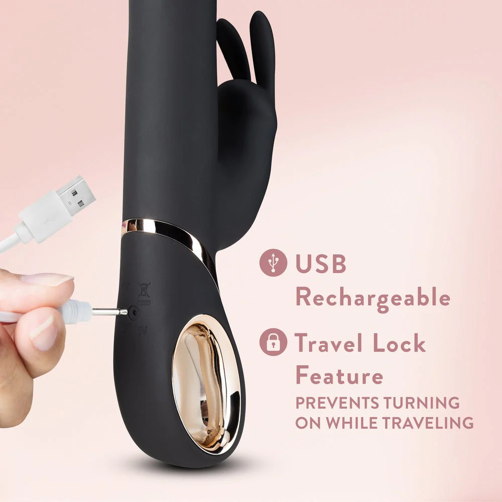 Blush Victoria Black Rabbit Vibrator - Image 9