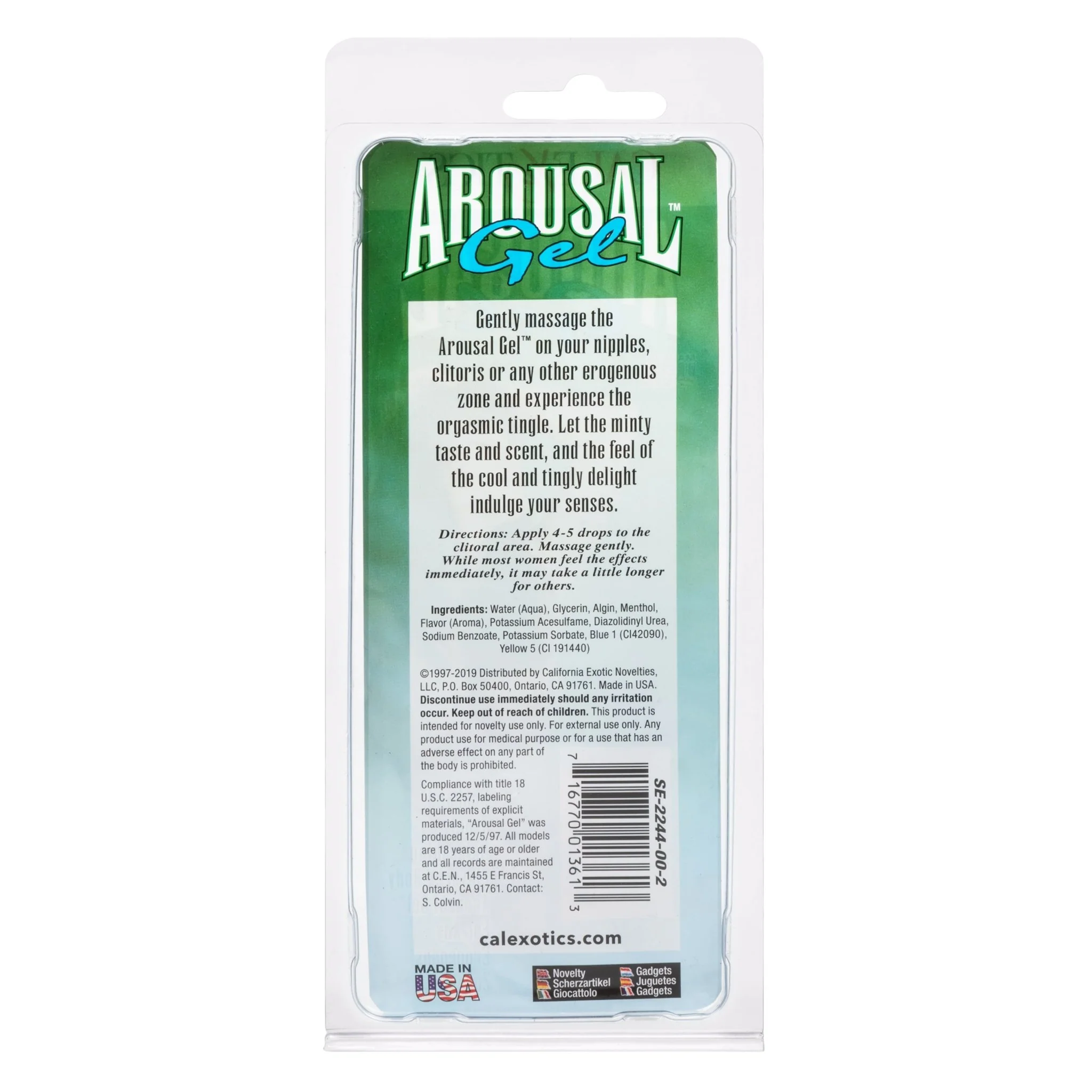 Calexotics Mint Flavored Sexual Arousal Gel - Image 4