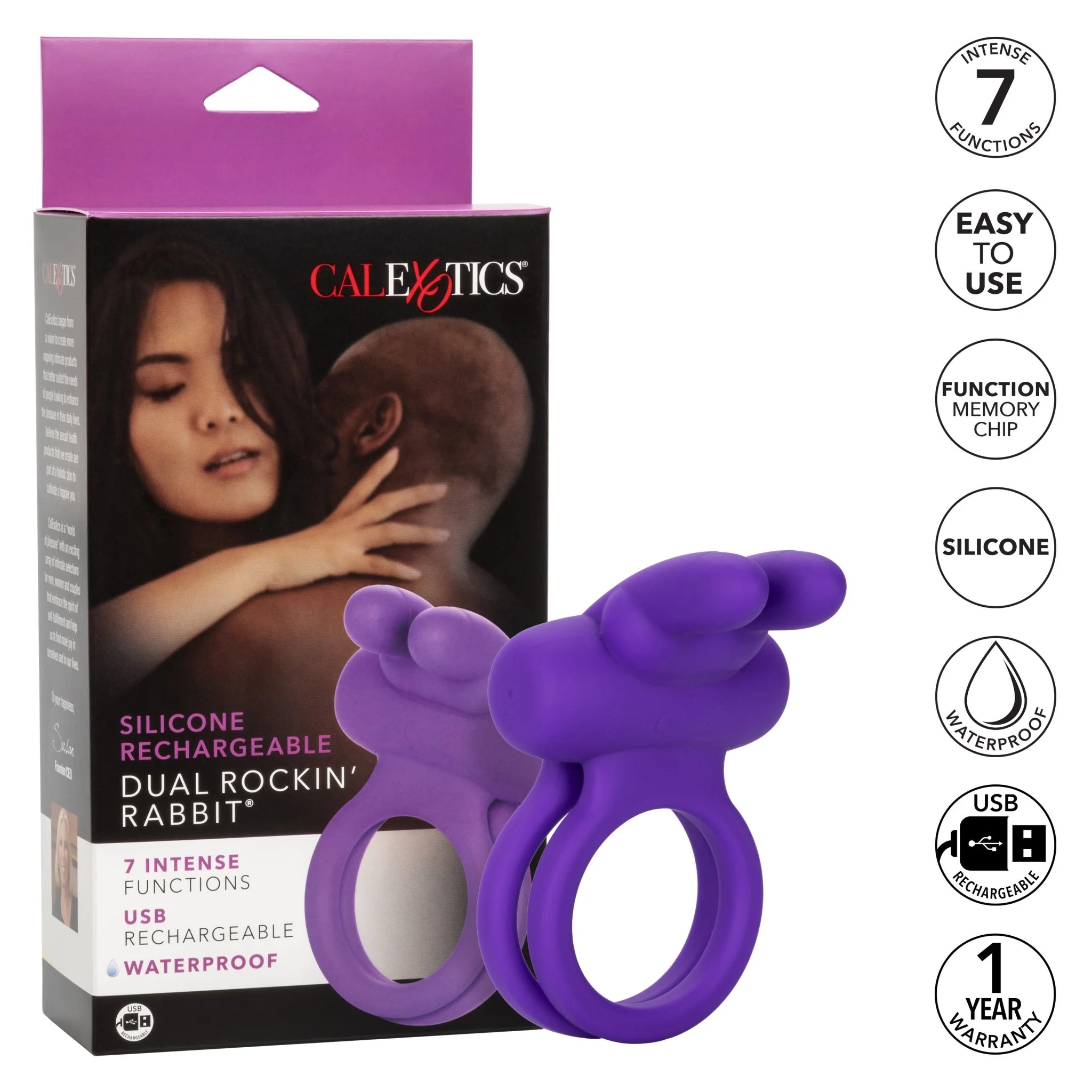 Couples Enhancers Dual Rockin’ Rabbit® Enhancer - Image 7
