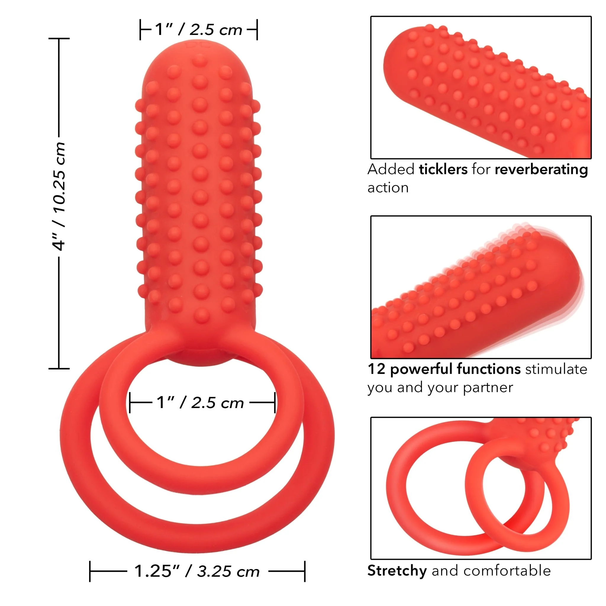 Silicone Rechargeable Vertical Dual Enhancer - Image 4