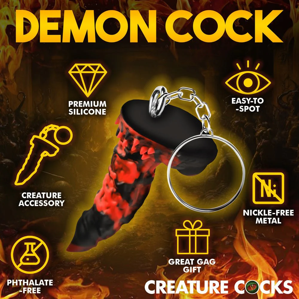 Creature Cocks Fire Demon Keychain - Image 5