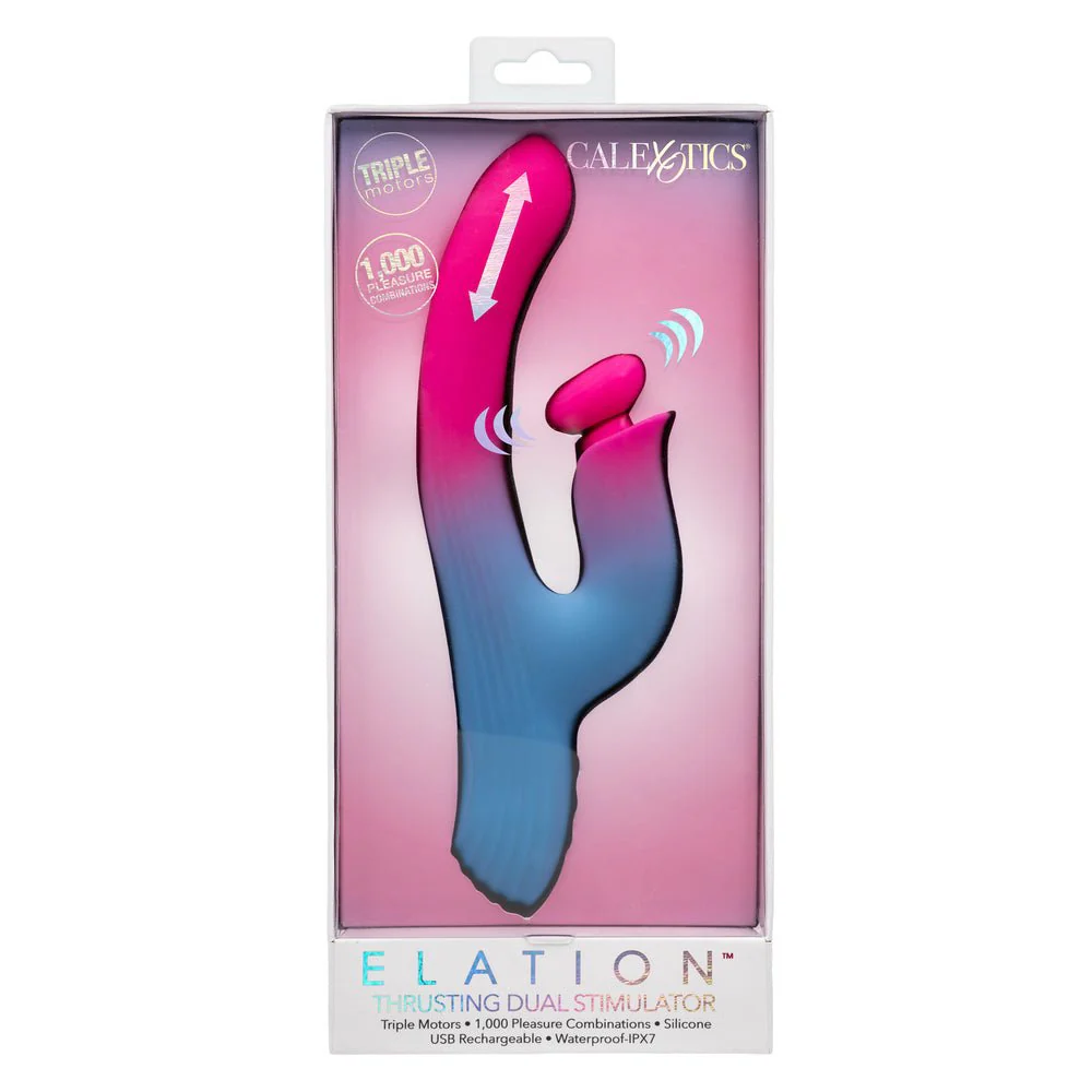 Elation Thrusting Dual Stimulator Rabbit Vibrator - Image 5