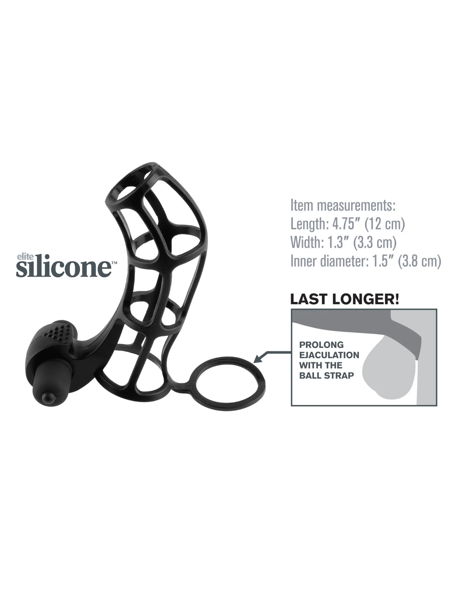 Fantasy X-Tensions Deluxe Siliconepower Cage - Black - Image 4