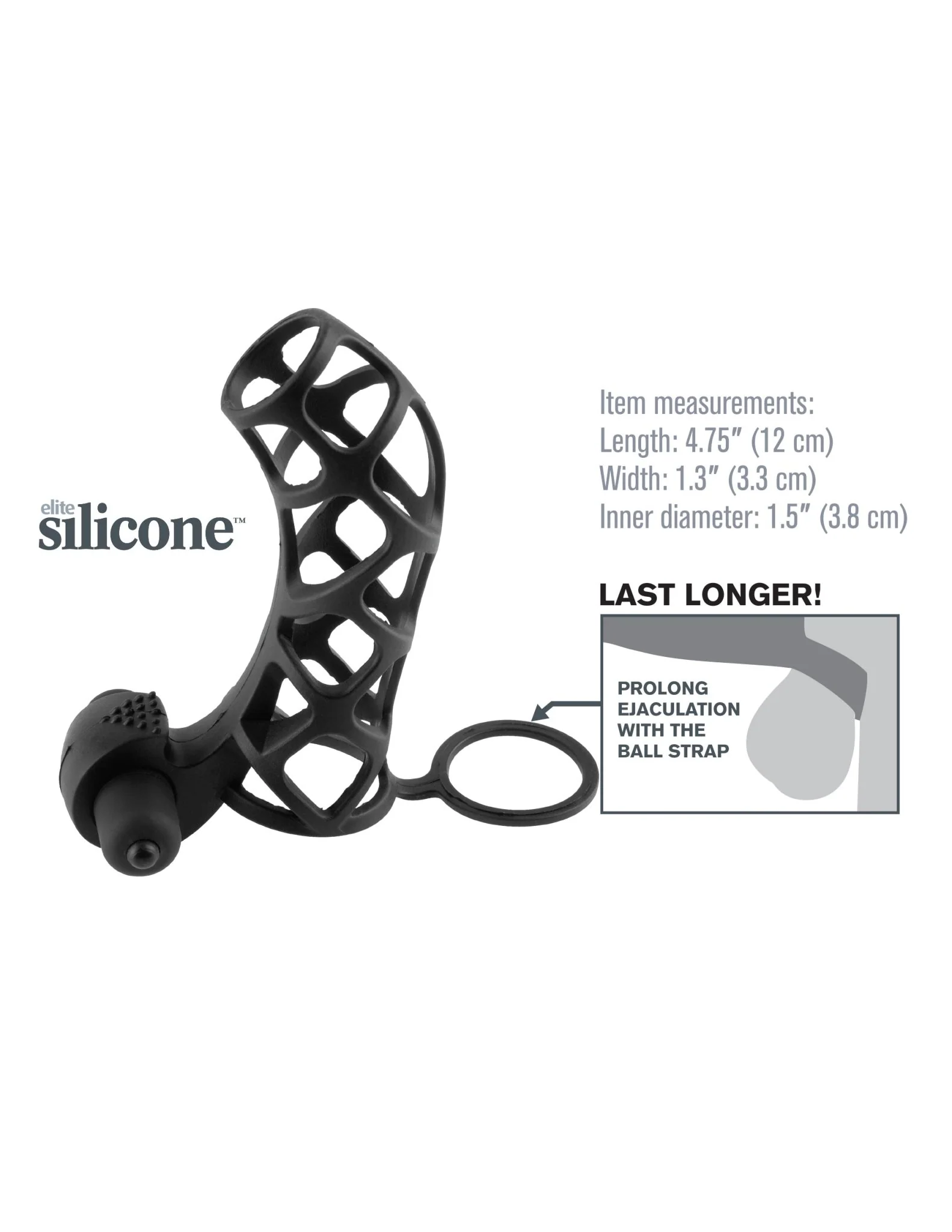 Fantasy X-Tensions Extreme Silicone Power Cage Black - Image 4