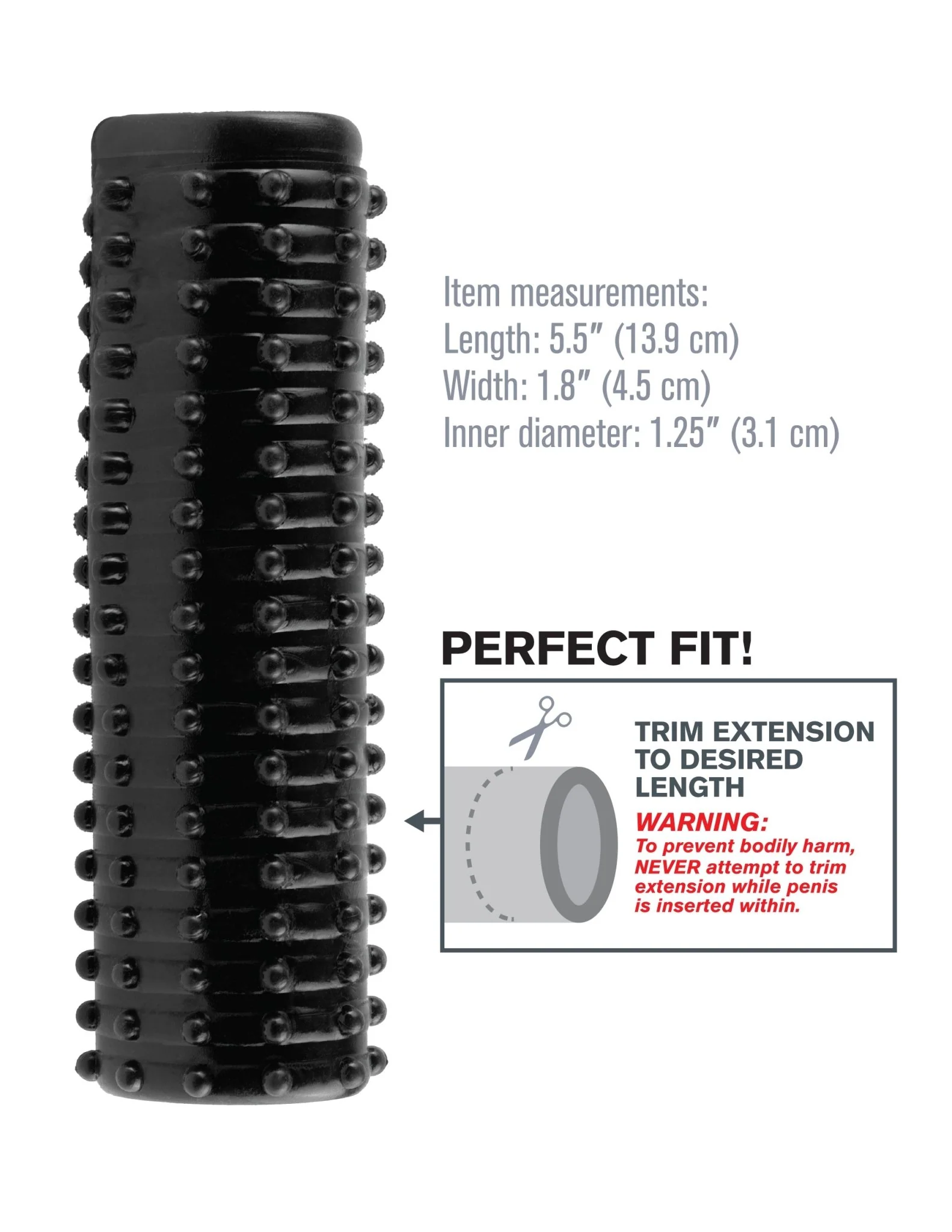 Fantasy X-Tensions Magic Pleasure Sleeve - Black - Image 4