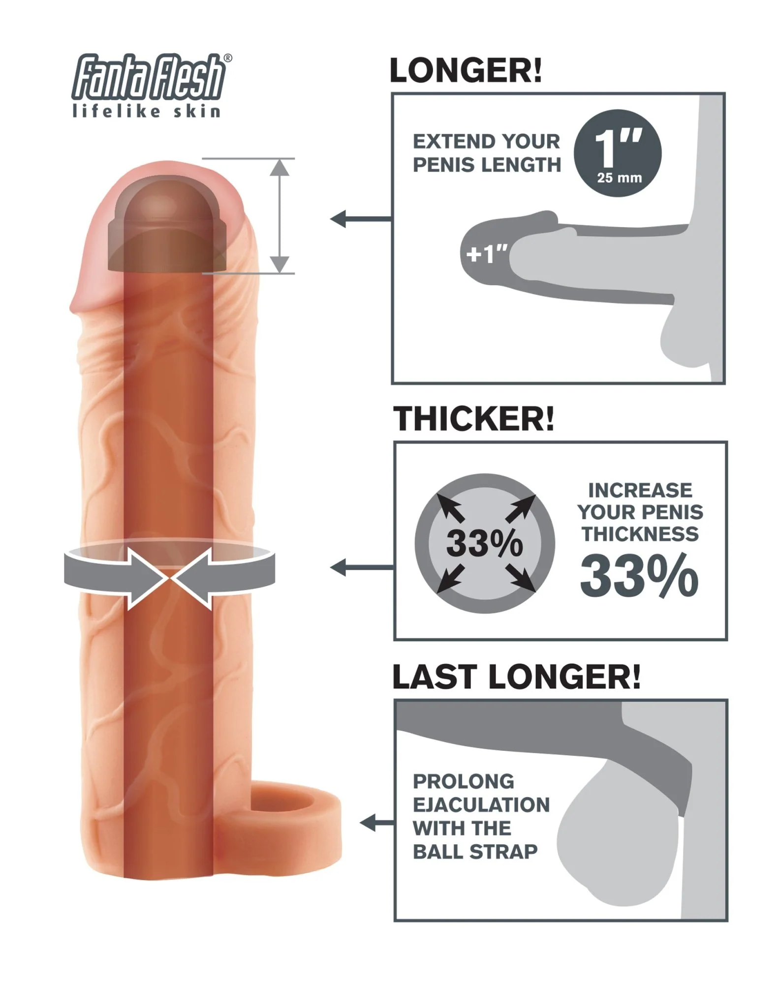 Fantasy X-Tensions Perfect Extension With Ball Strap - Image 12