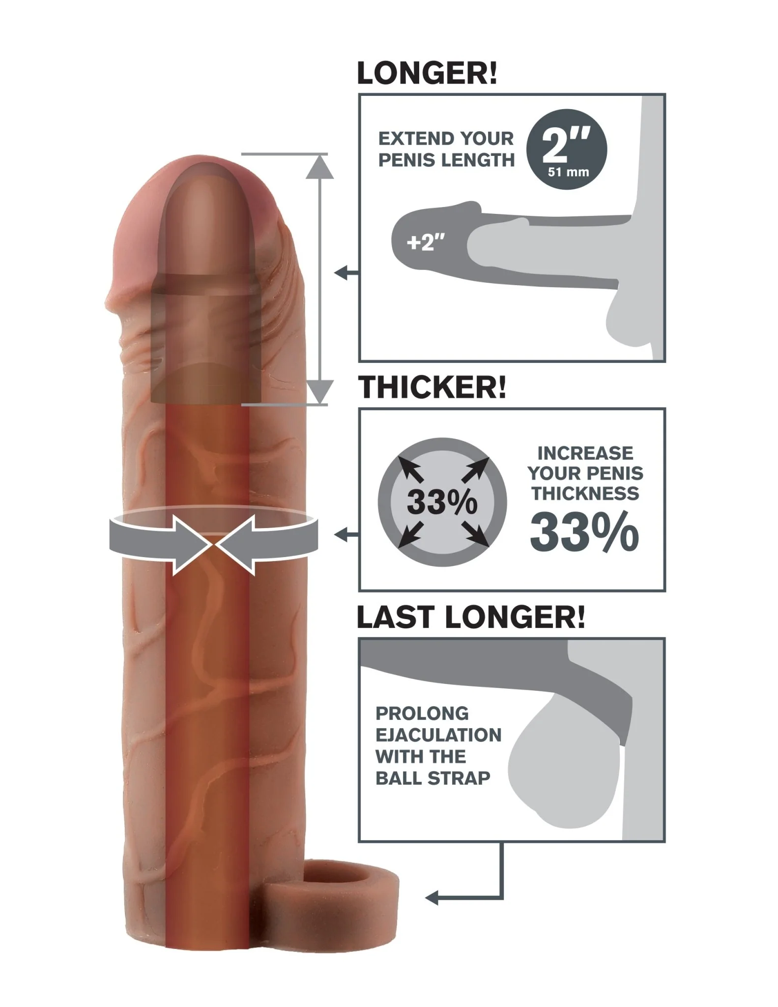 Fantasy X-Tensions Perfect Extension With Ball Strap - Image 8