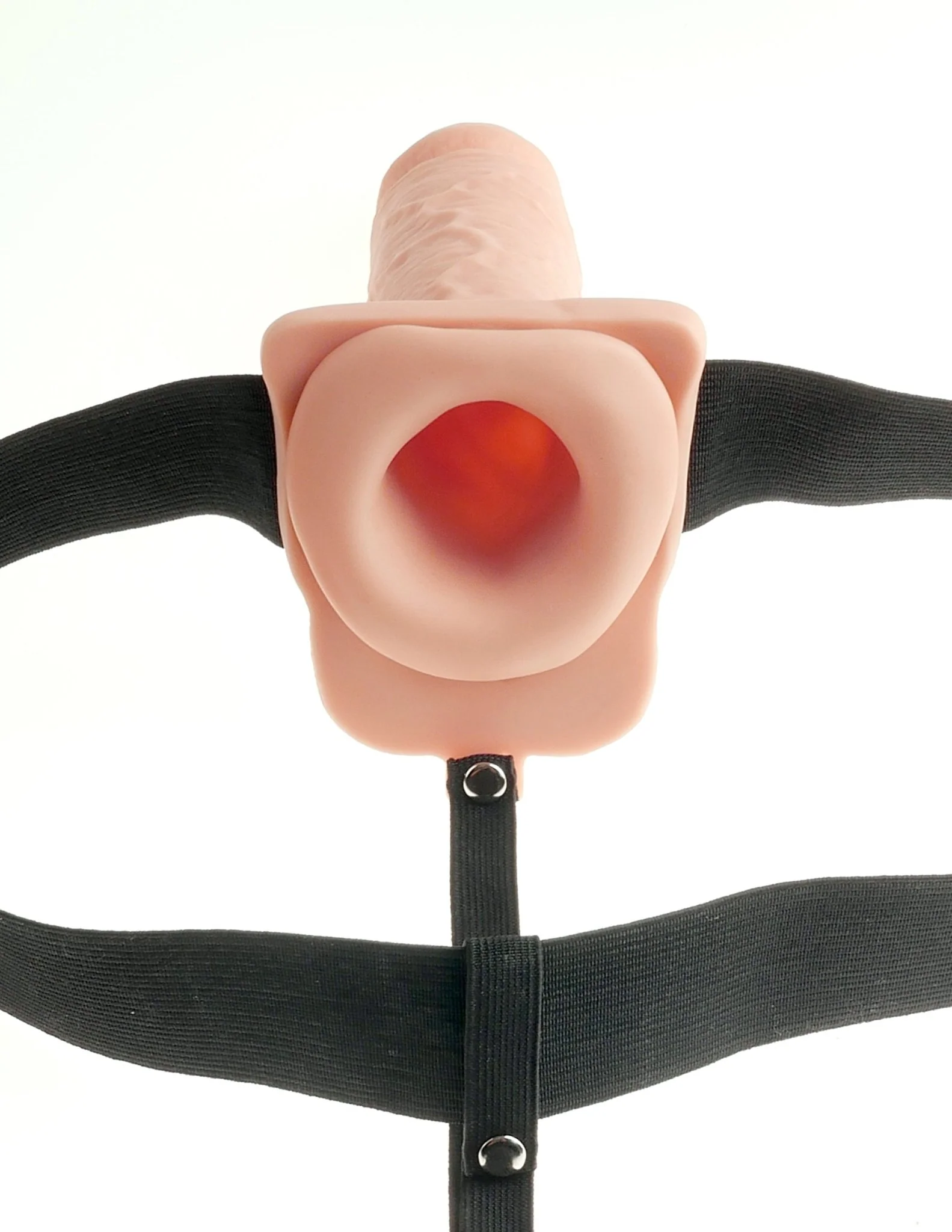 Fetish Fantasy Series 7" Hollow Rechargeable Strap-On With Ballls - Image 4