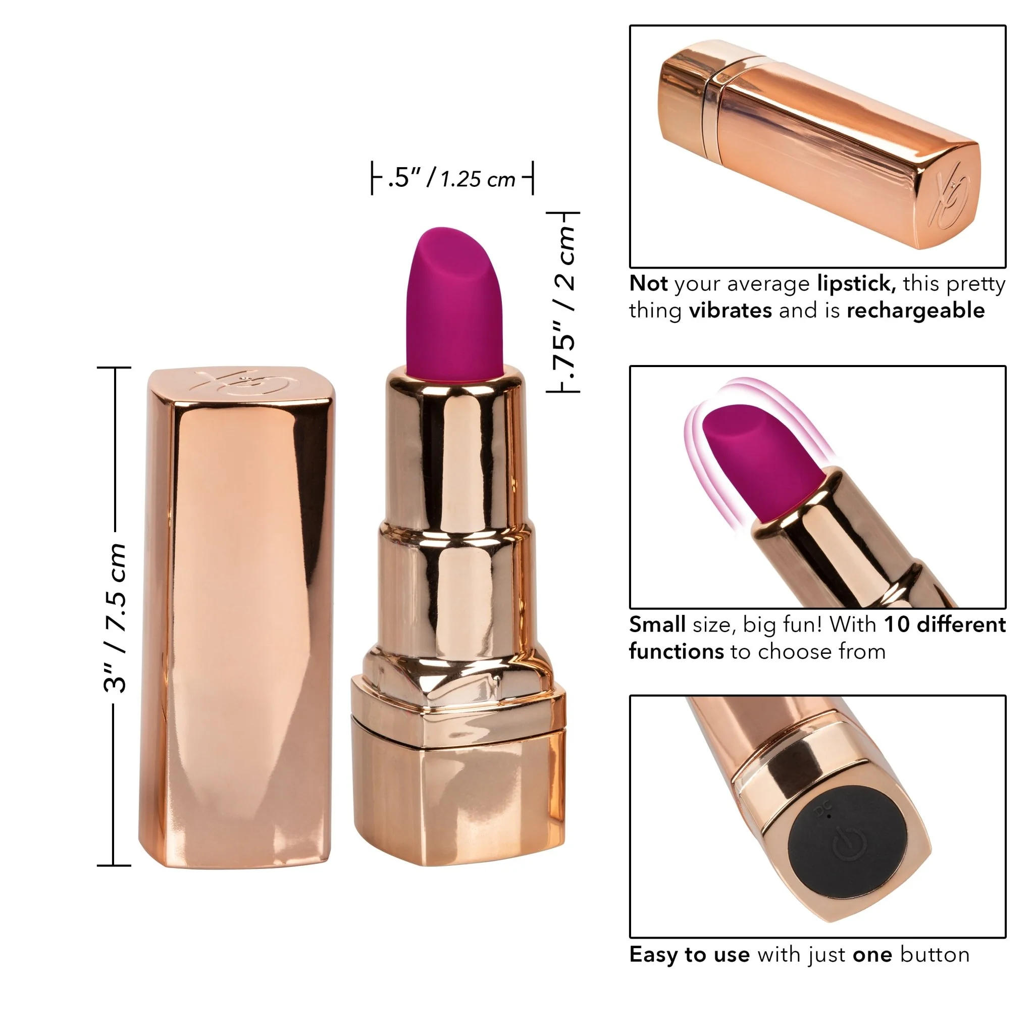 Hide & Play Rechargeable Lipstick Vibe - Image 21