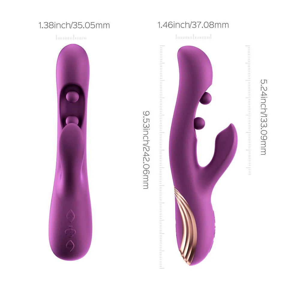 Honey Play Box Gem App-Controlled Twin Balls Rabbit Vibrator - Image 3