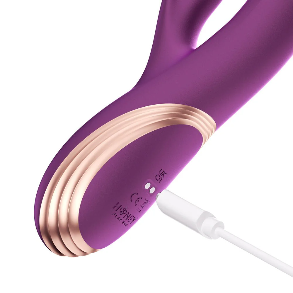 Honey Play Box Gem App-Controlled Twin Balls Rabbit Vibrator - Image 4