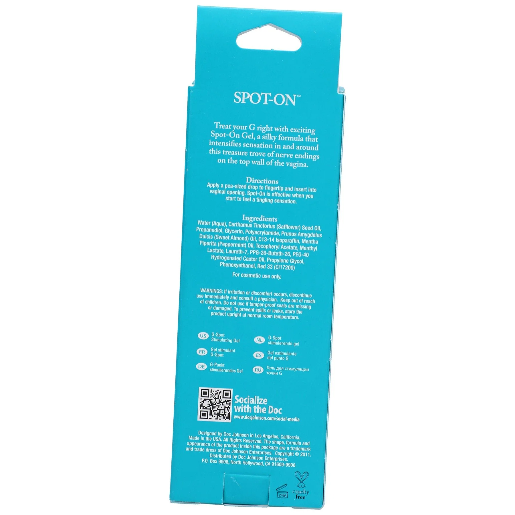 Intimate Enhancements Spot-On G-Spot Gel - Image 4