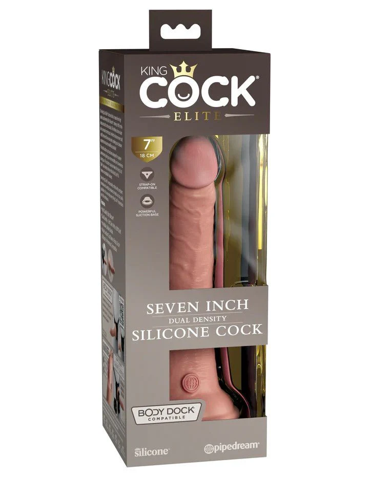 King Cock Elite 7" Dual Density Silicone Cock