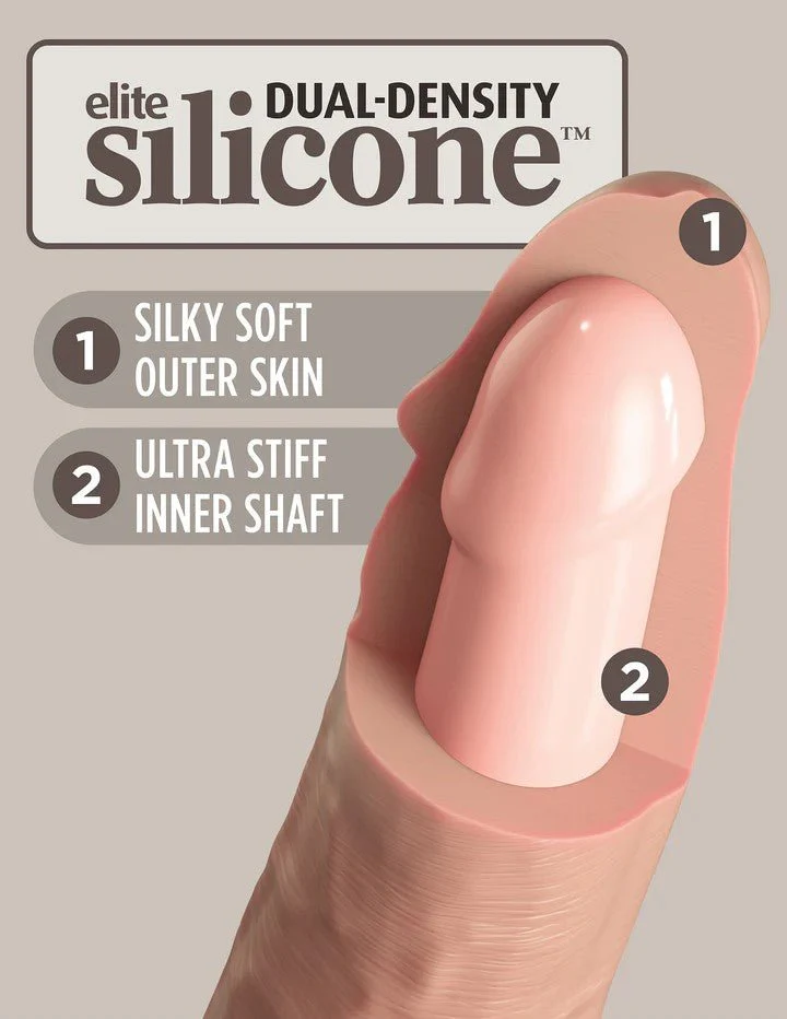 King Cock Elite 7" Dual Density Silicone Cock - Image 3