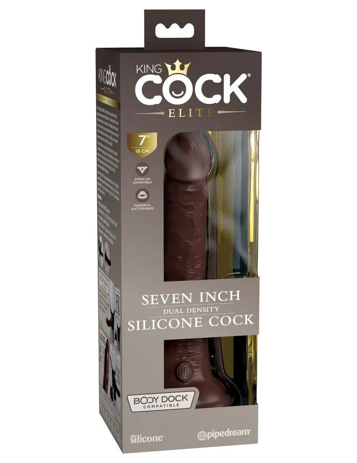 King Cock Elite 7" Dual Density Silicone Cock - Image 7