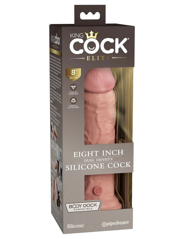 King Cock Elite 8" Dual Density Silicone Cock