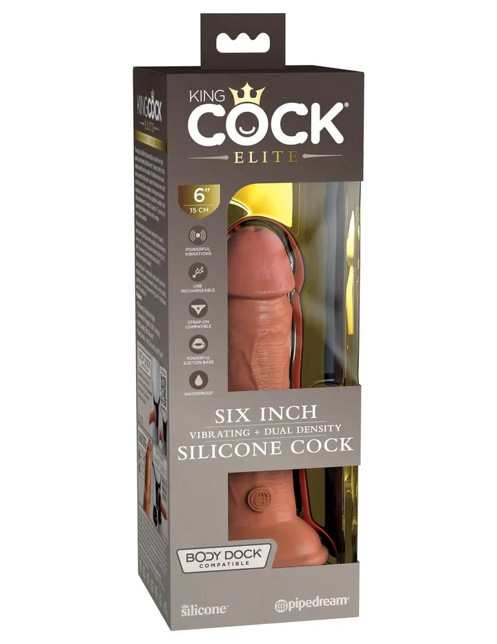 King Cock Elite Dual Density Vibrating Silicone Cock - Image 31