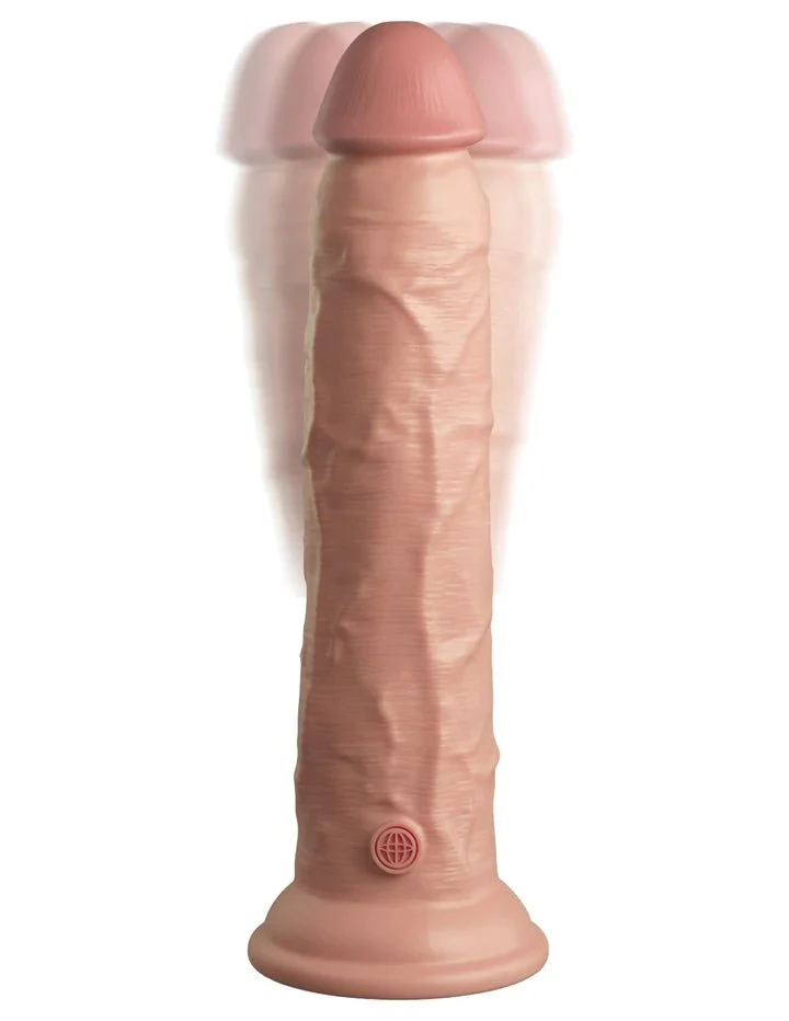 King Cock Elite Dual Density Vibrating Silicone Cock - Image 9