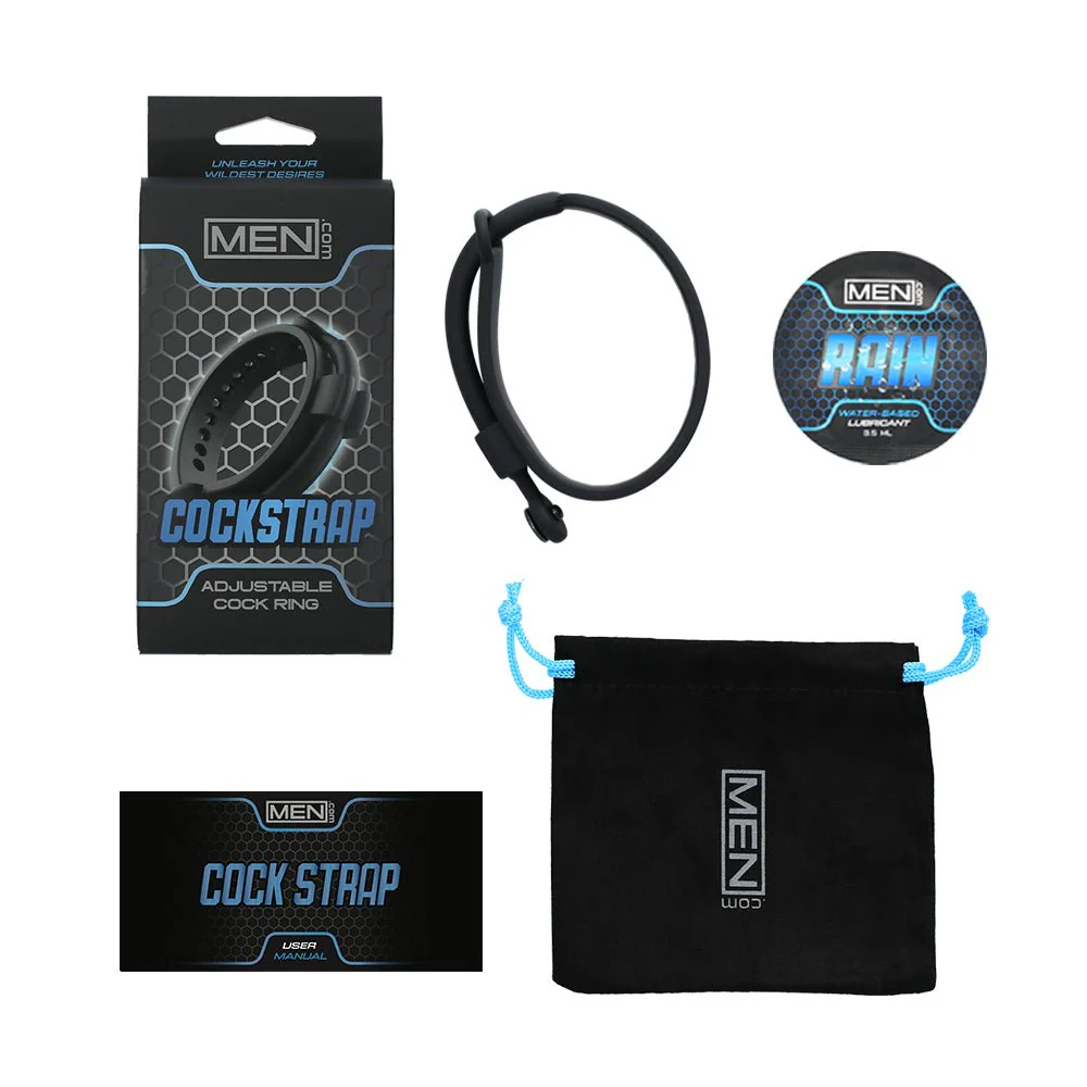 Men.com Cock Strap Adjustable Cock Ring - Image 4