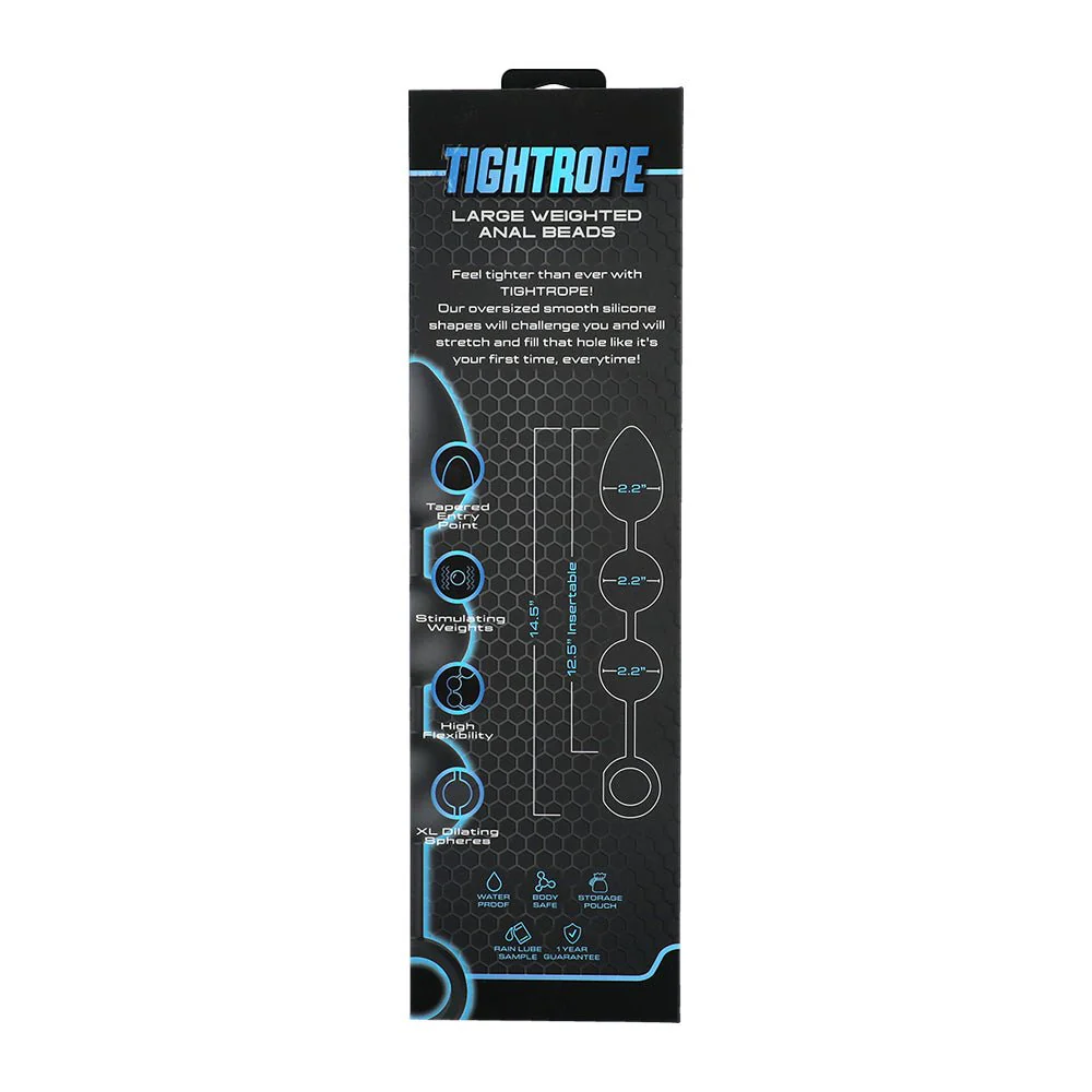 Men.com Tight Rope Large Weighted Anal Beads - Image 4