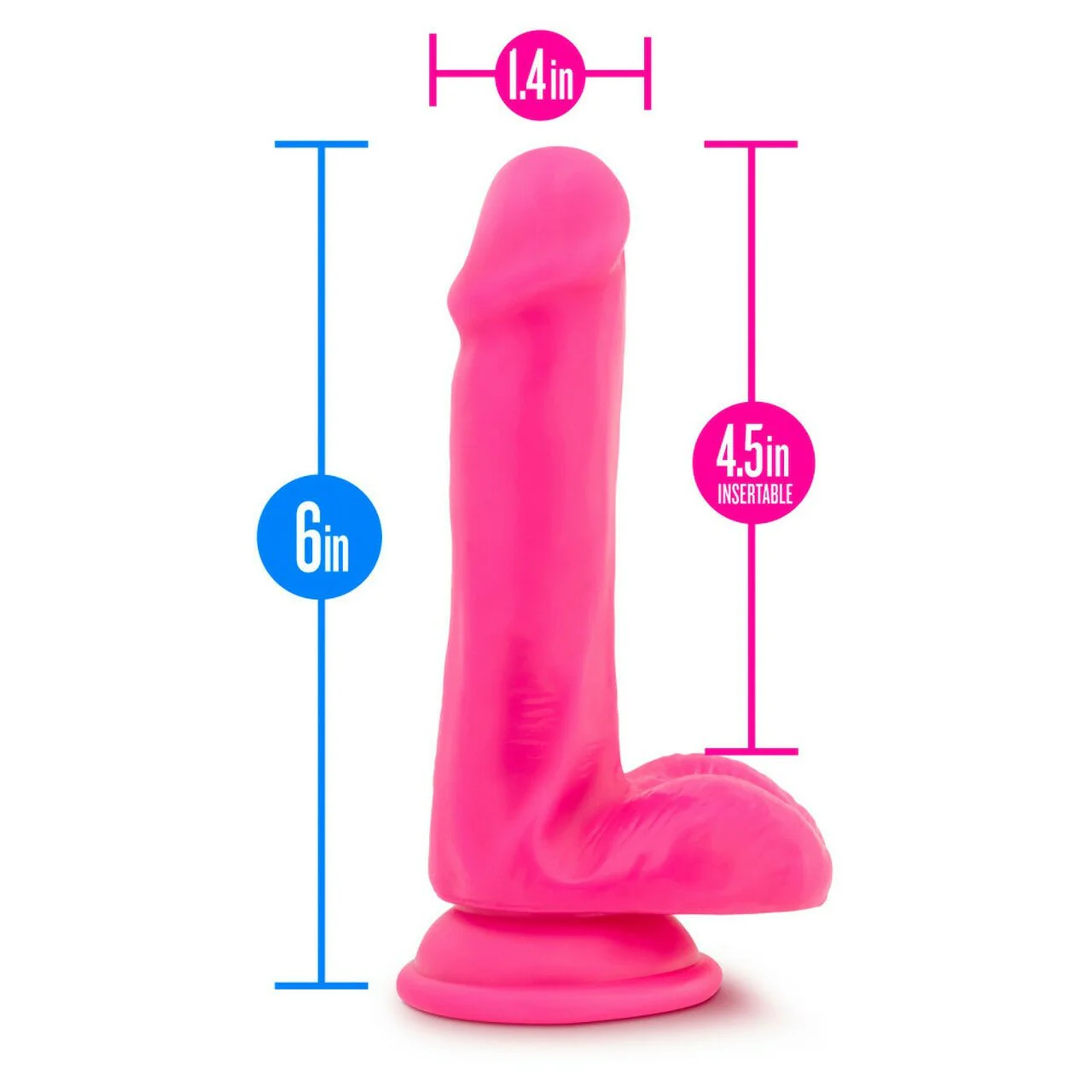 Neo Silicone Dual Density Cock With Balls - Image 11