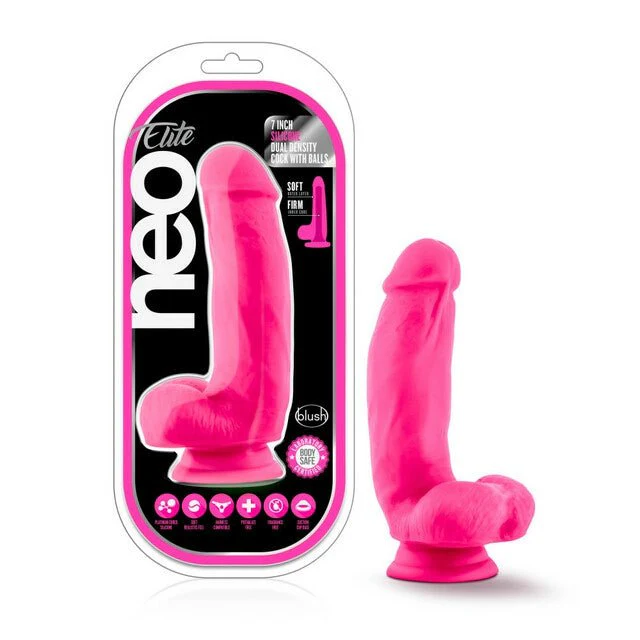 Neo Silicone Dual Density Cock With Balls - Image 21