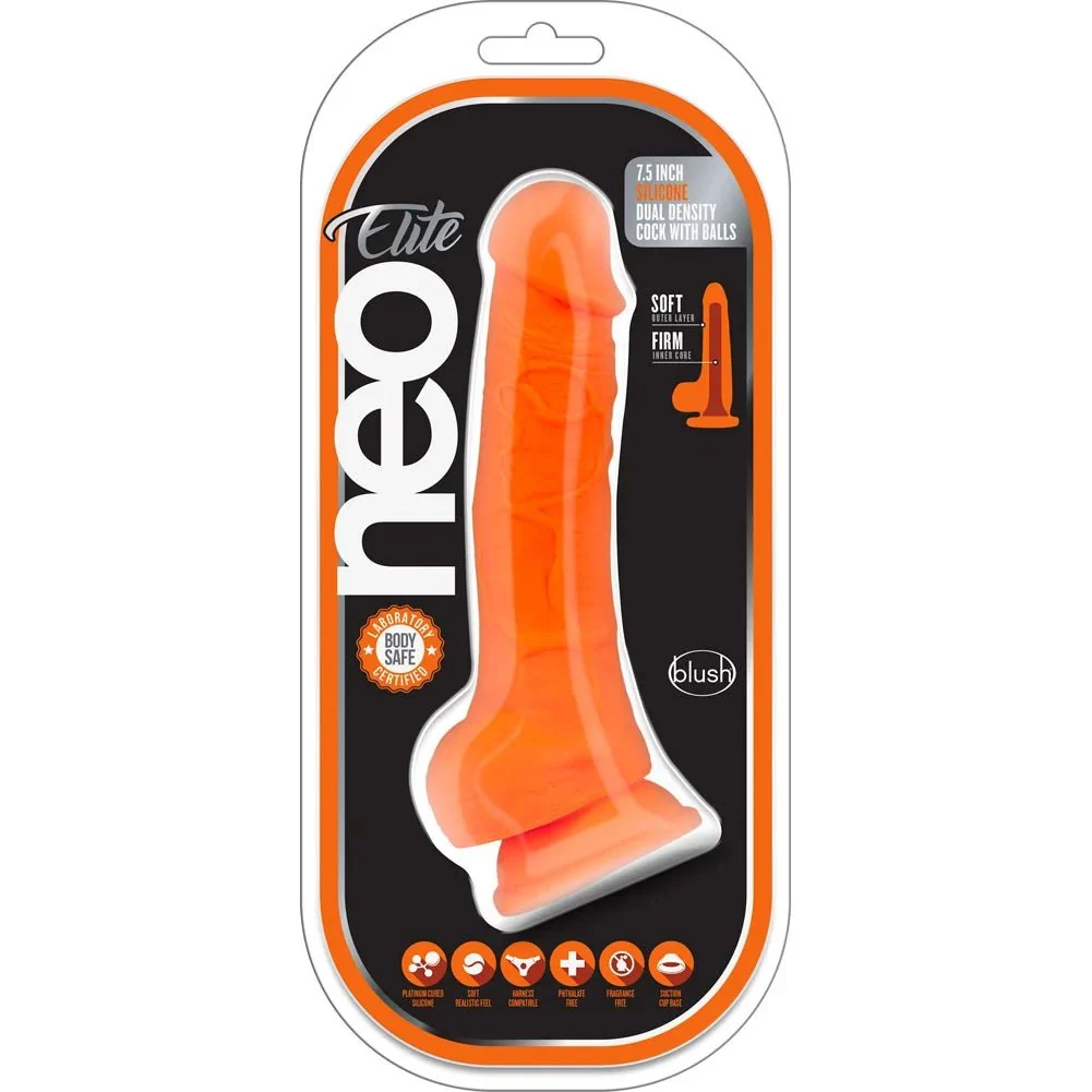 Neo Silicone Dual Density Cock With Balls - Image 29