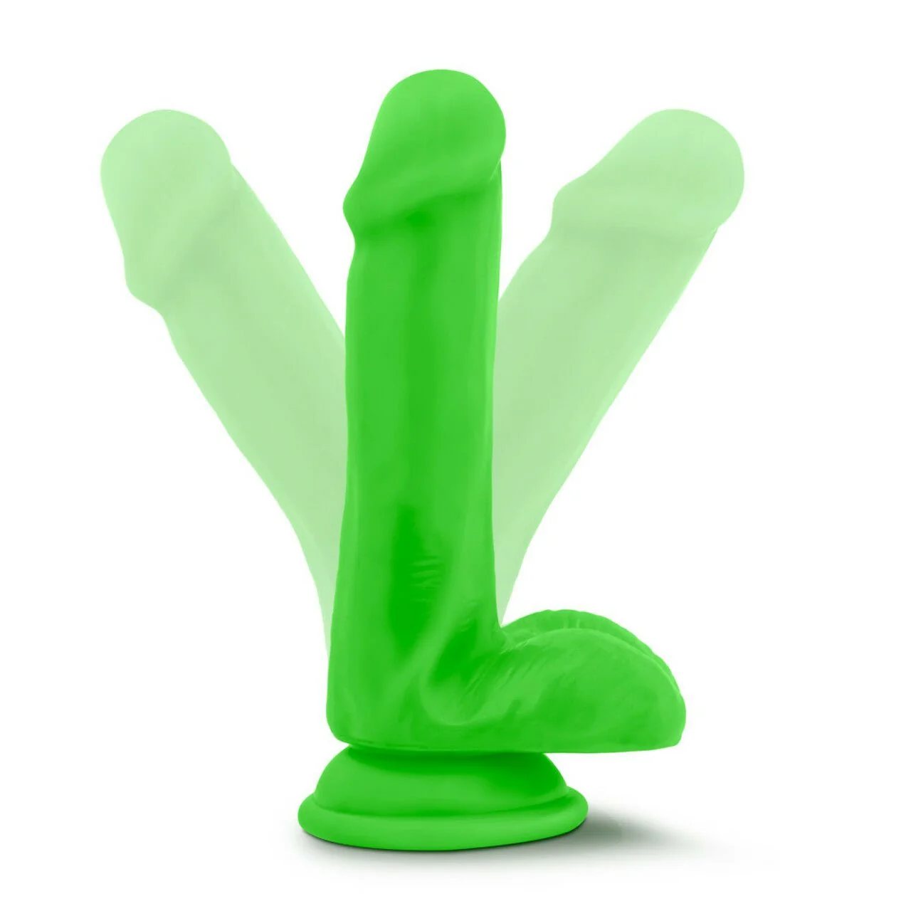 Neo Silicone Dual Density Cock With Balls - Image 3