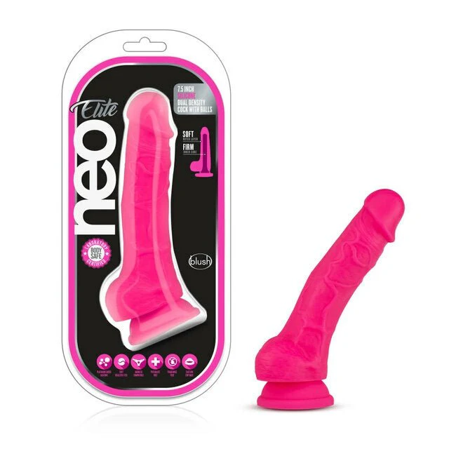 Neo Silicone Dual Density Cock With Balls - Image 31