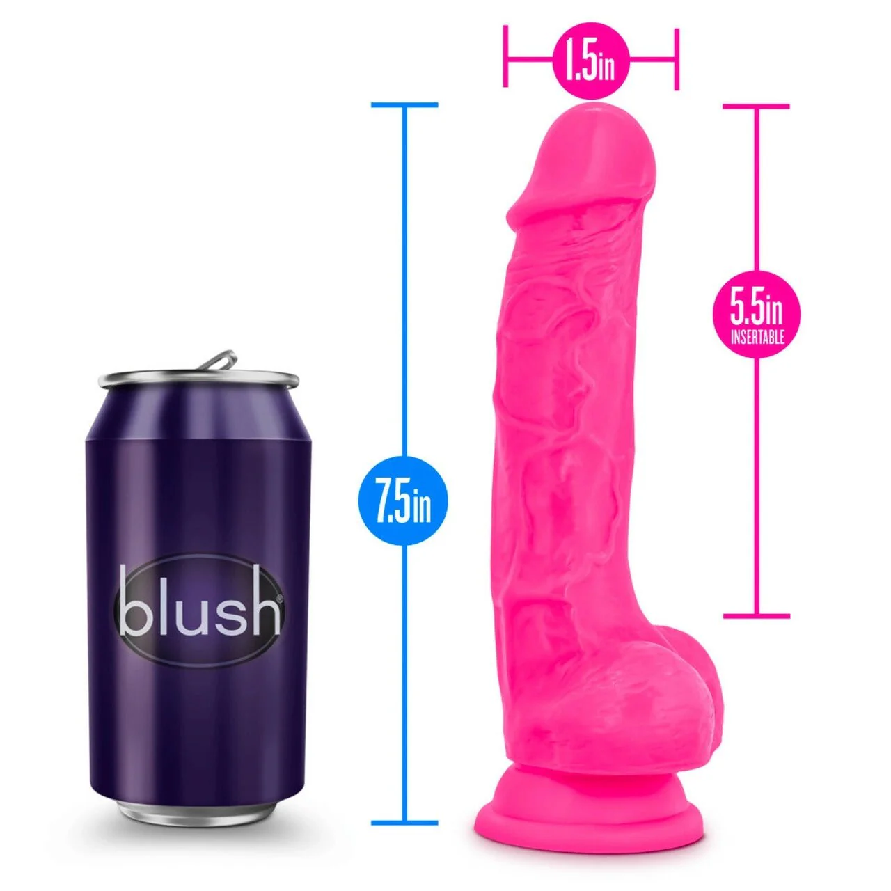 Neo Silicone Dual Density Cock With Balls - Image 34