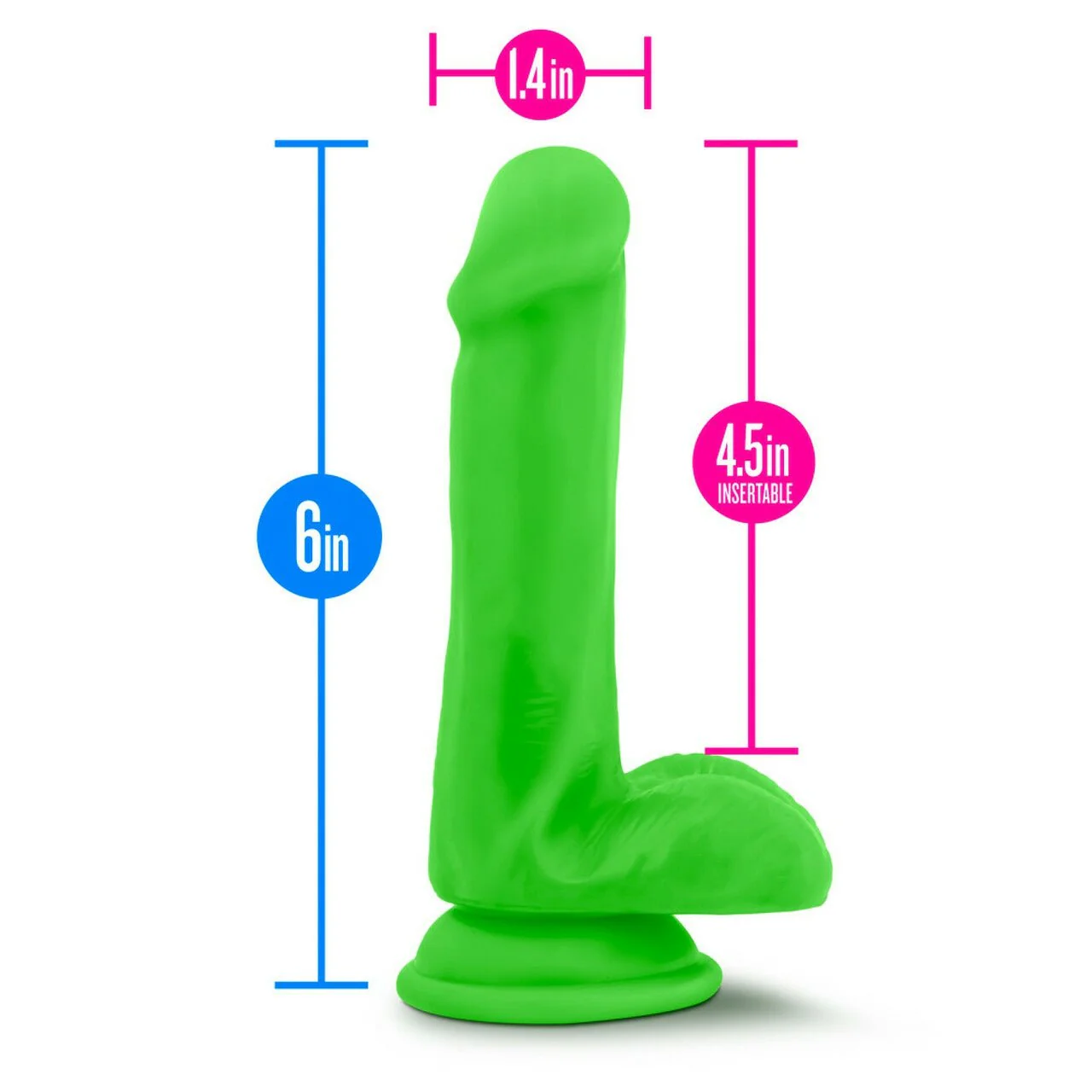 Neo Silicone Dual Density Cock With Balls - Image 4