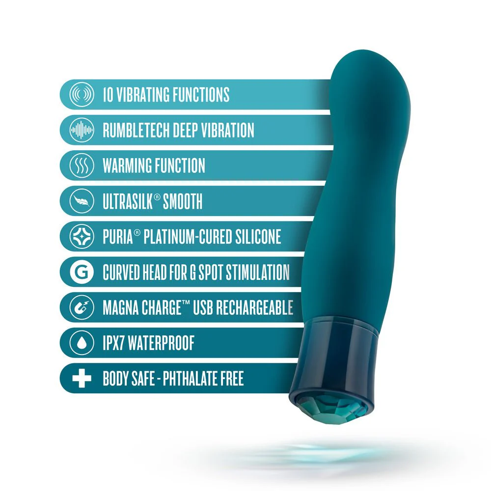 Blush Oh My Gem Fierce Blue Topaz Bullet Vibrator - Image 2
