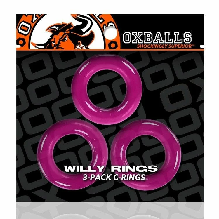 Oxballs Willy Rings 3Pk - Hot Pink