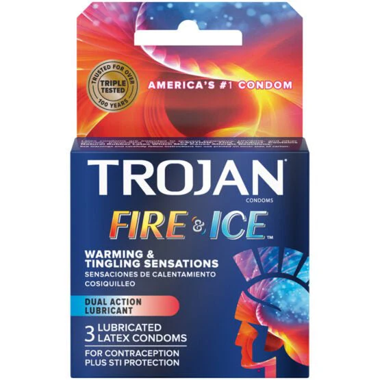 Trojan Pleasures Fire & Ice 3Pk
