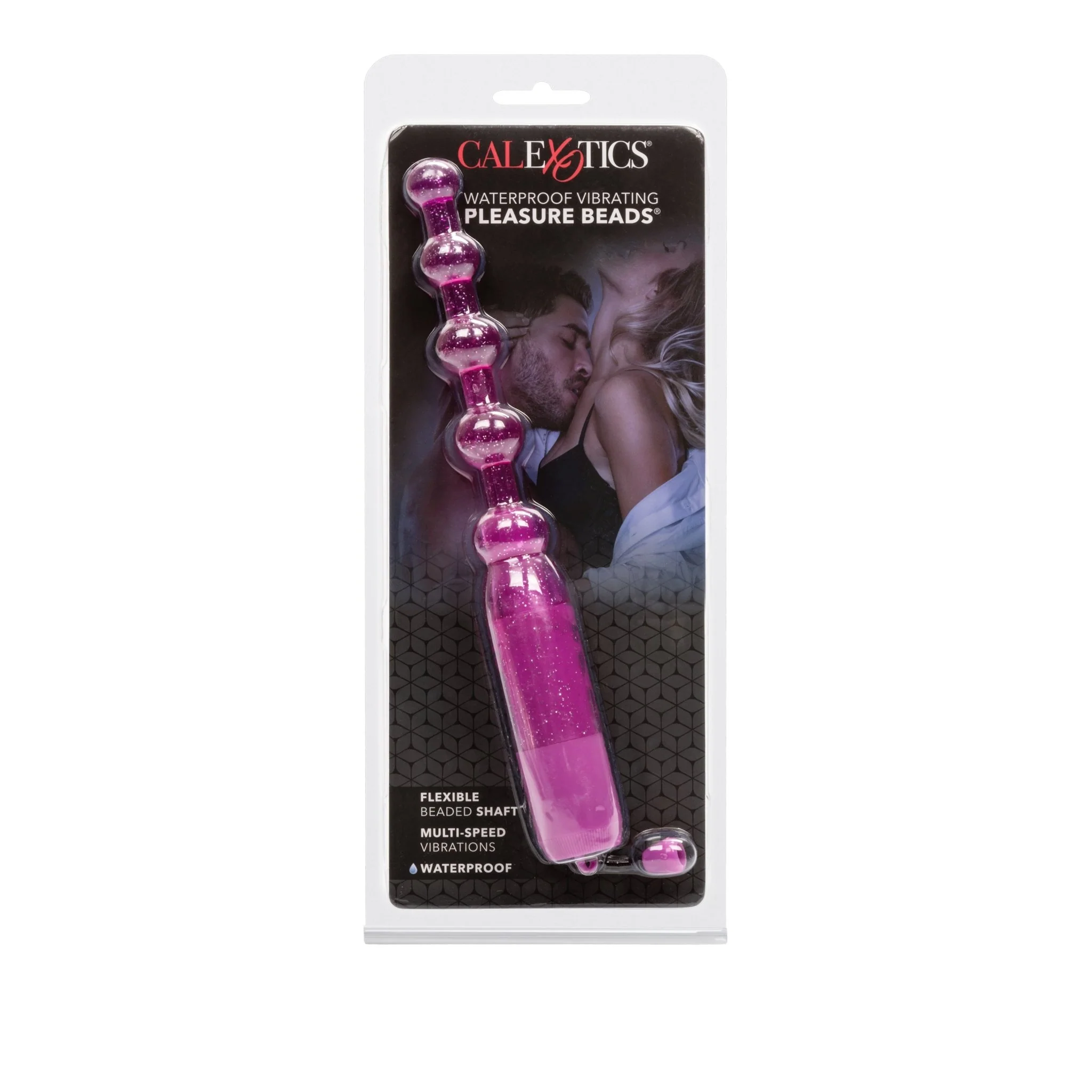 Waterproof Vibrating Pleasure Beads - Purple - Image 3
